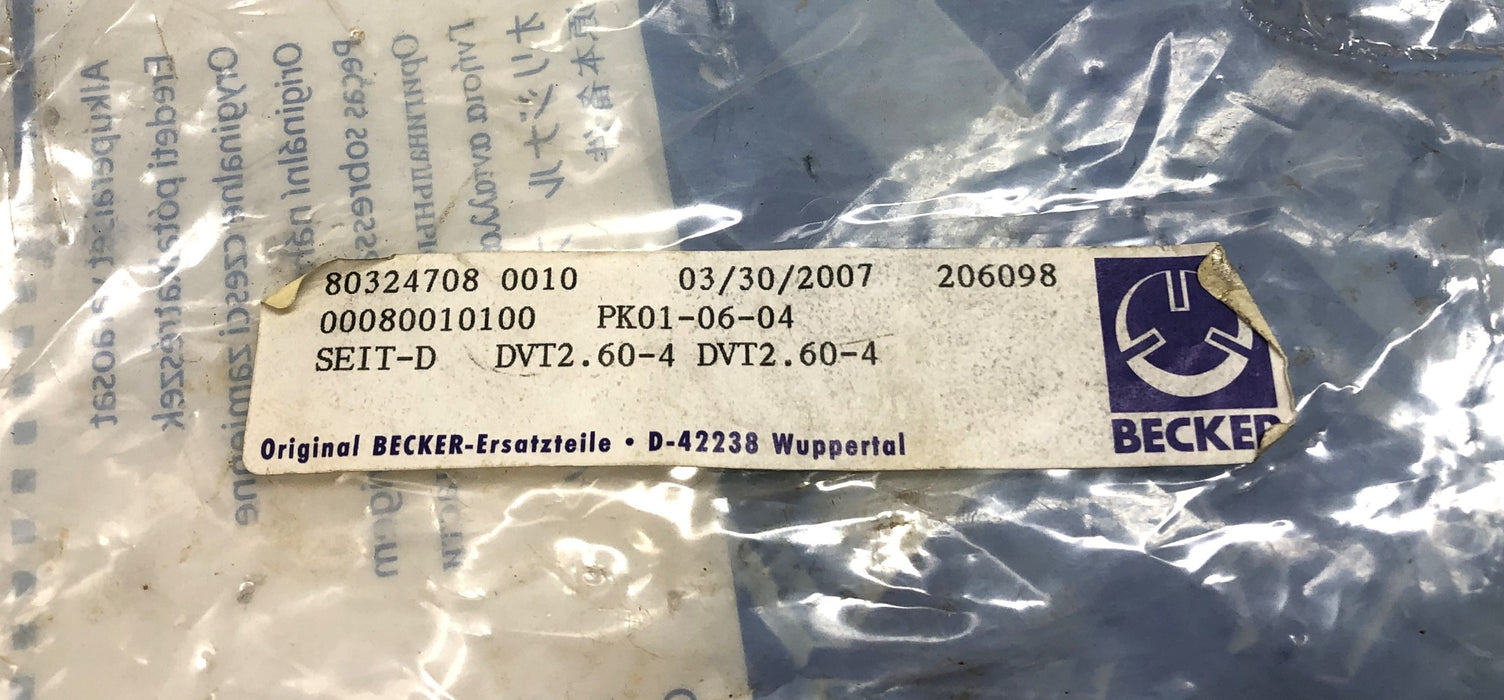 Becker Lid-Left Side Shield 00080010100 (DVT2.60-4) NOS