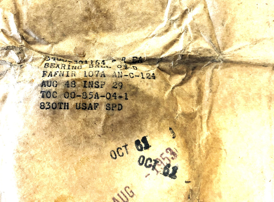 Fafnir Shielded Ball Bearing 107A NOS