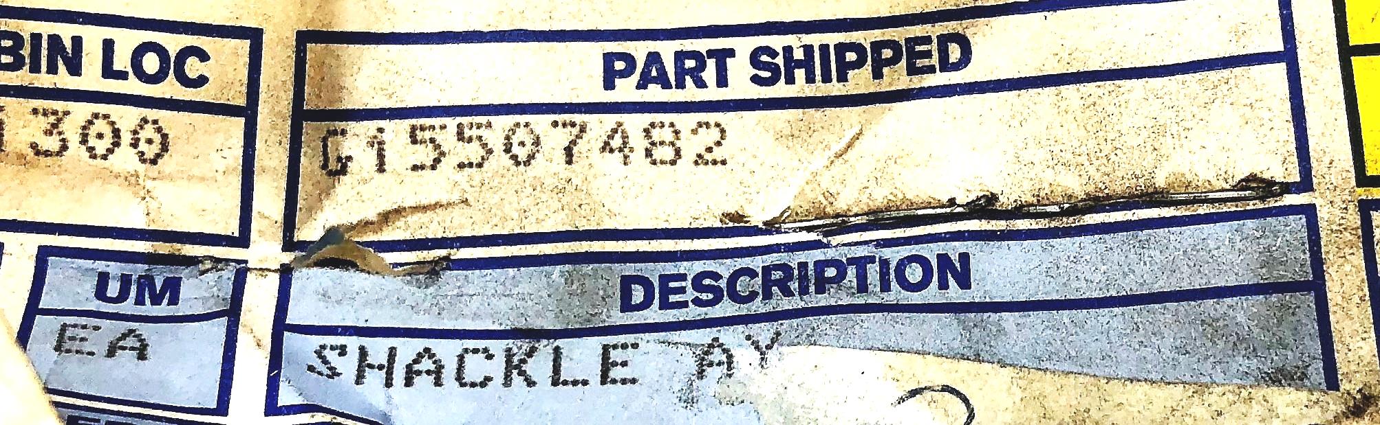 Unbranded Shackle Ay G15507482 NOS