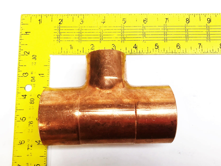 Nibco 2" Sweat x 1-1/2" Sweat x 2" Sweat Copper Reducing Tee NOS
