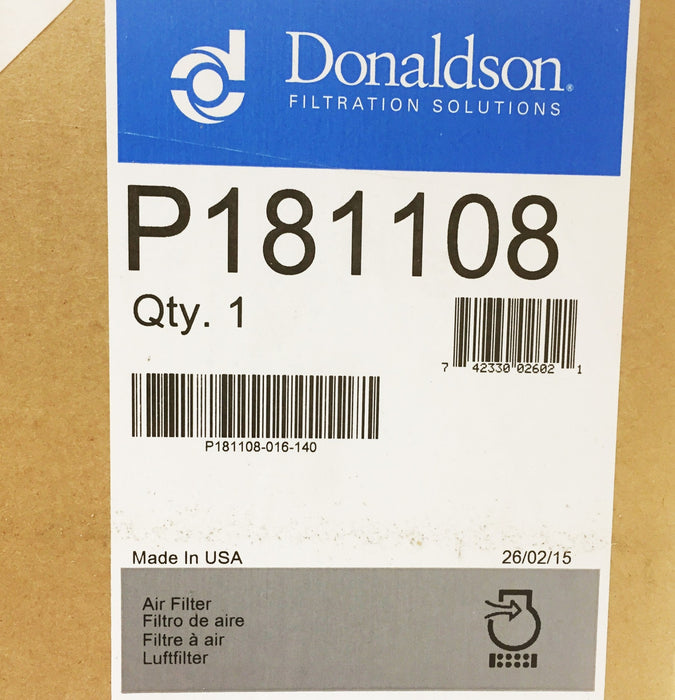 Donaldson Air Filter Element P181108 NOS