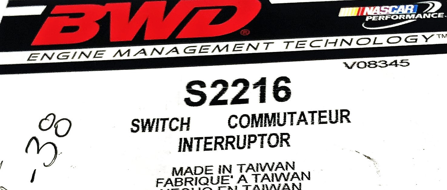 BWD Headlight Switch S2216 (16114009) (V08345) NOS
