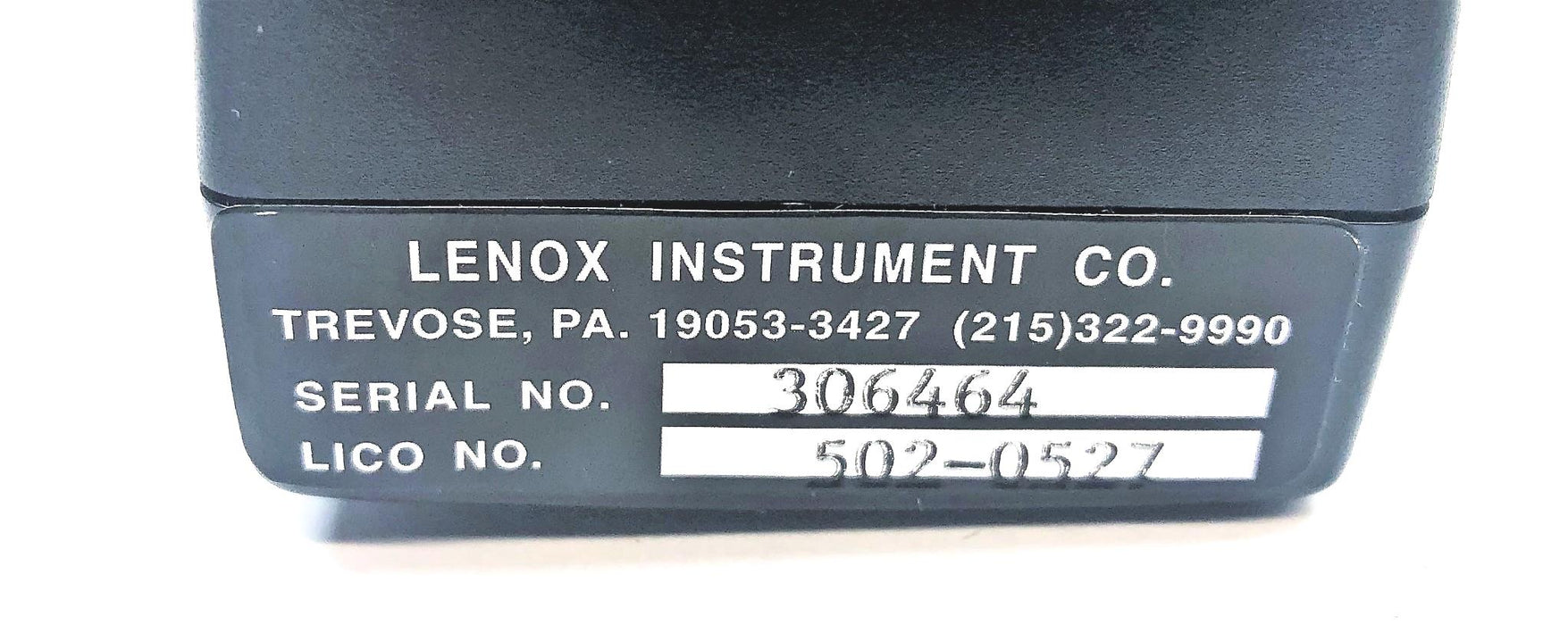 Lenox Instrument CO Plug 502-0527 NOS
