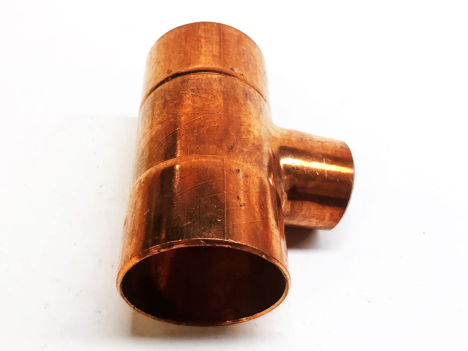 Nibco 2" Sweat x 1-1/4" Sweat x 2" Sweat Copper Reducing Tee NOS