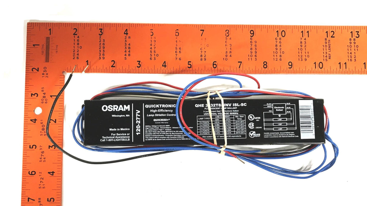 OSRAM Quicktronic Fluorescent Lamp Ballast QHE-3x32T8/UNV-OSL-SC [Lot of 2] NOS