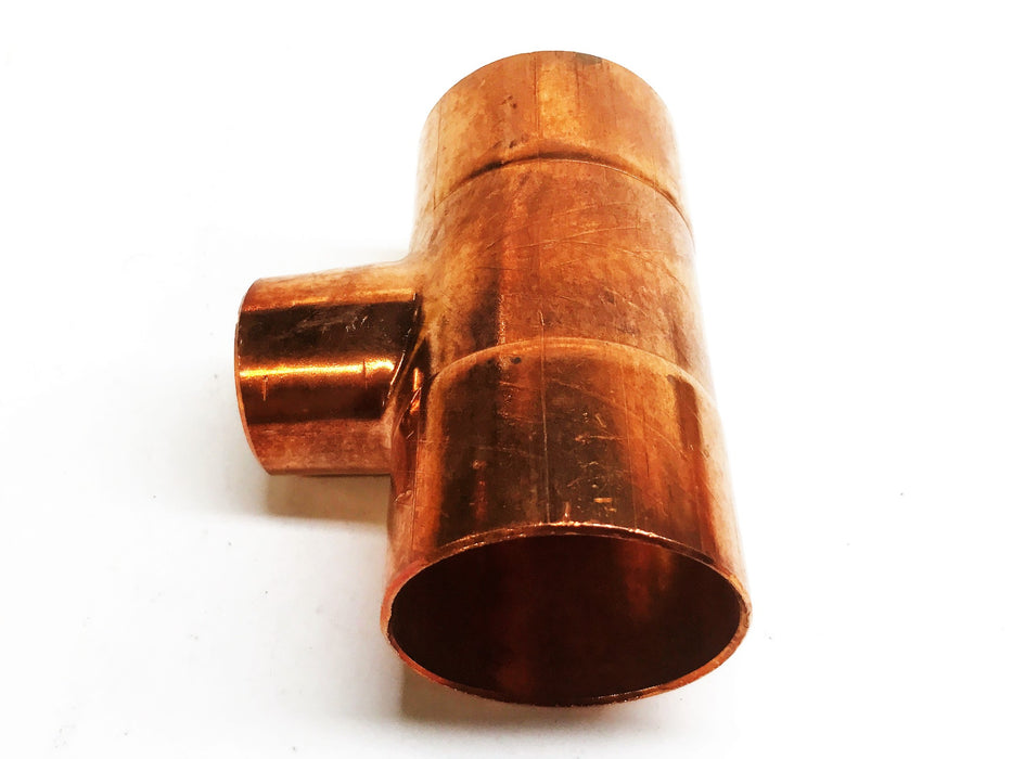 Nibco 2" Sweat x 1-1/4" Sweat x 2" Sweat Copper Reducing Tee NOS