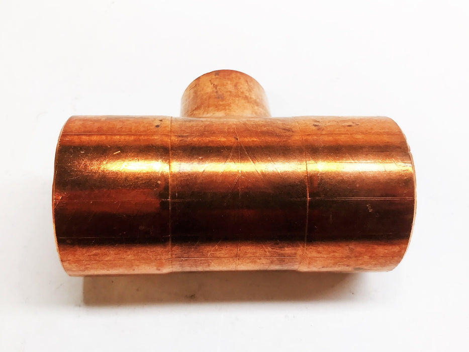 Nibco 2" Sweat x 1-1/4" Sweat x 2" Sweat Copper Reducing Tee NOS