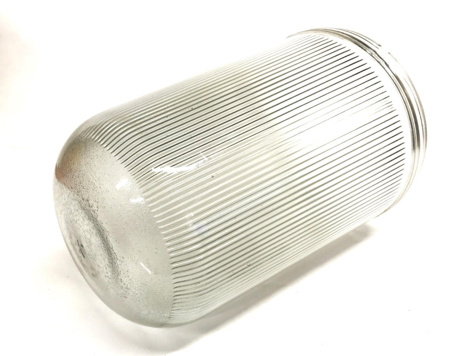 Hubbell Kemlux III 7-3/4 inch Ribbed Low Glare Glass Globe KG40 NOS