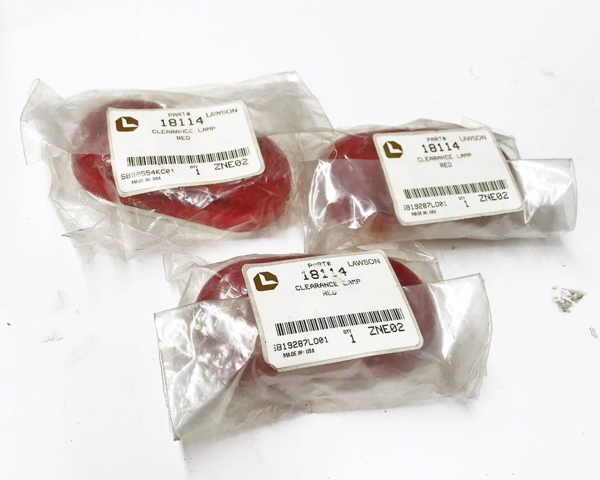Lawson/Peterson Red Marker/Clearance Light 18114 [Lot of 3] NOS