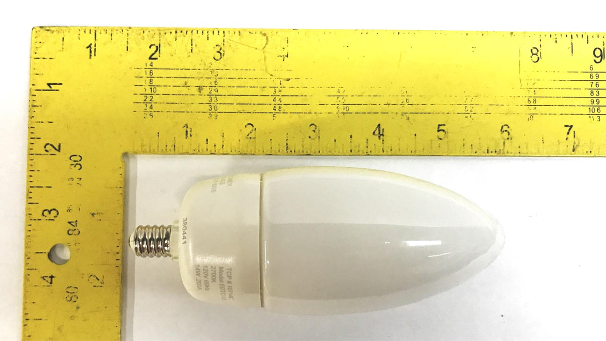 TCP 14W Torpedo Candelabra Base Light Bulbs 10714C [Lot of 11] NOS