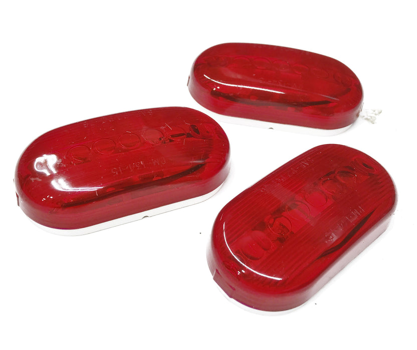Lawson/Peterson Red Marker/Clearance Light 18114 [Lot of 3] NOS