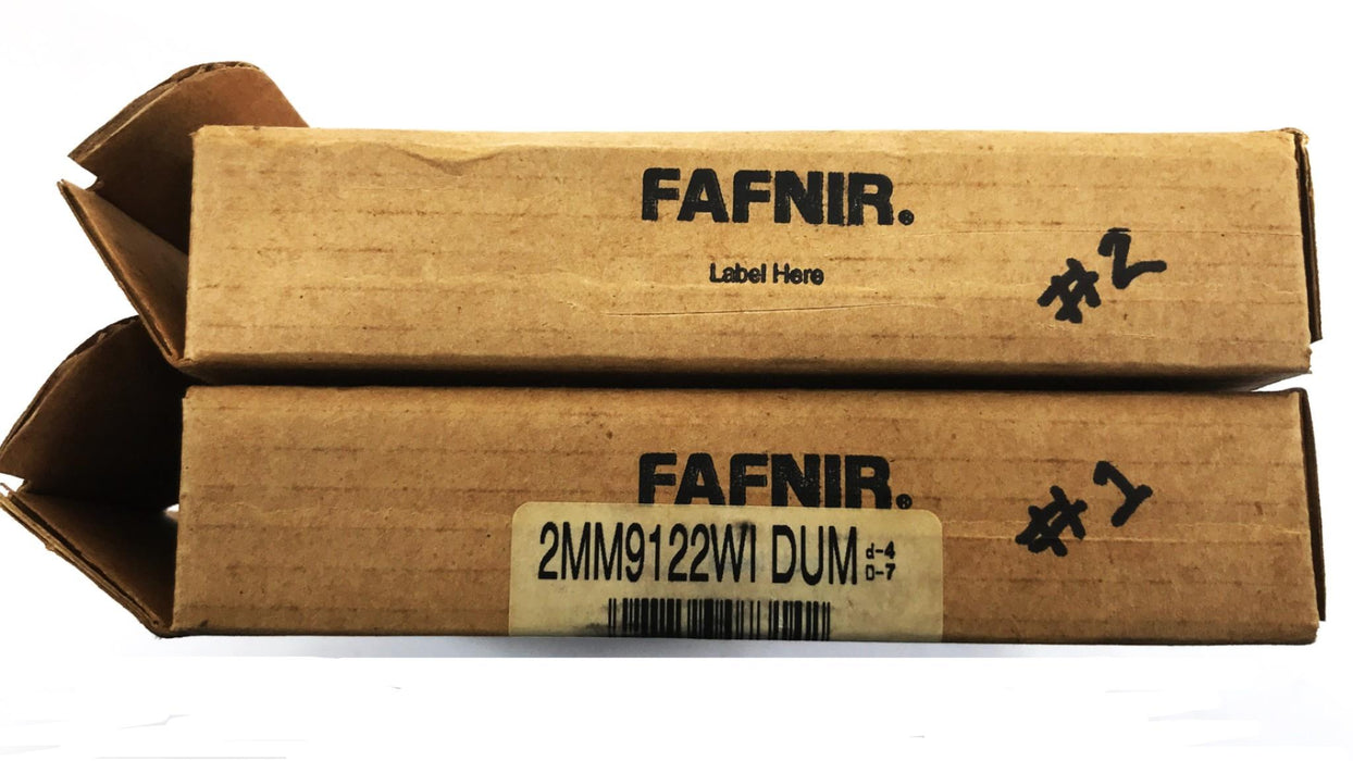 Fafnir Angular Contact Bearing 2MM9122WIDUM NOS