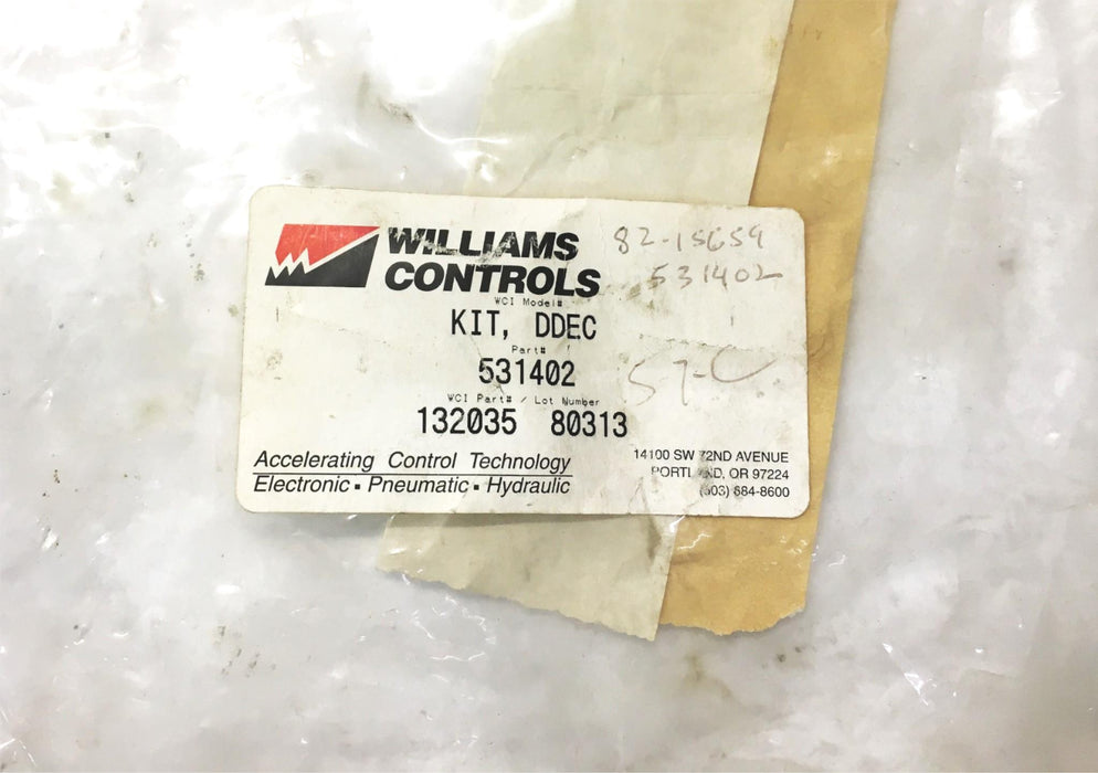 Williams Controls Foot Pedal Sensor Kit WM526 (531402) NOS