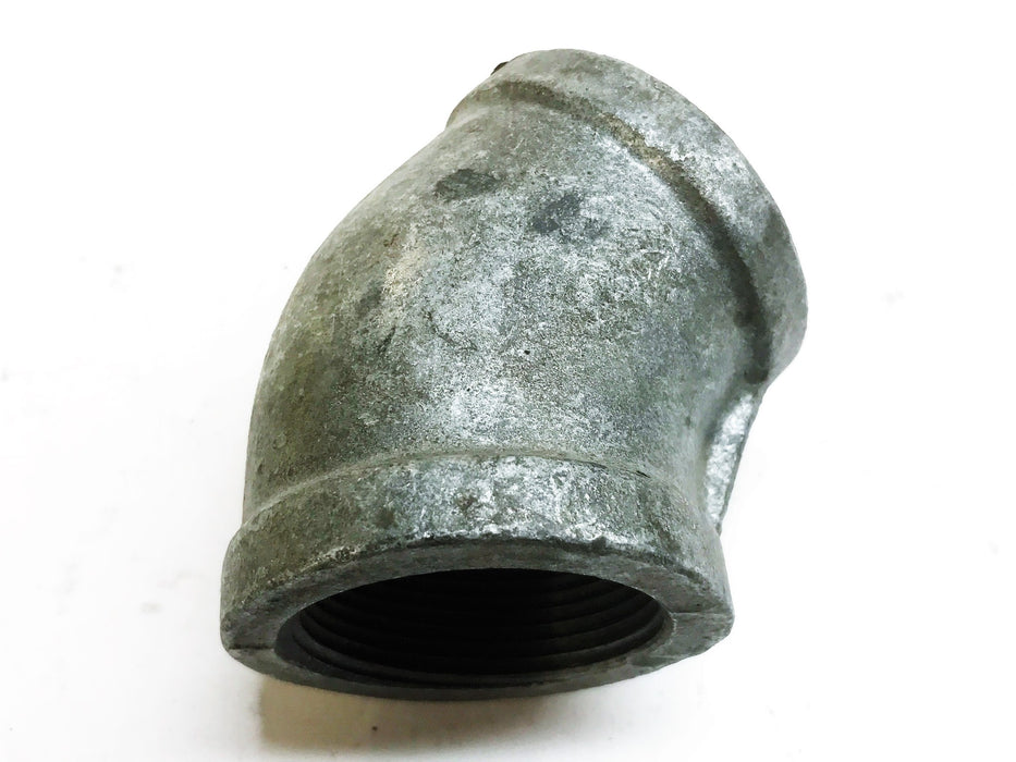 Unbranded Galvanized 1-3/4" Female 45 Degree Elbow [Lot of 5] NOS