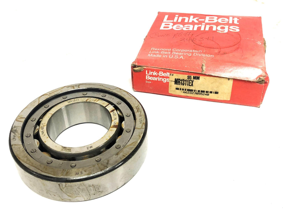 Link-Belt Cylindrical Roller Bearing MR1311EX (M1311EX/MR1311) NOS