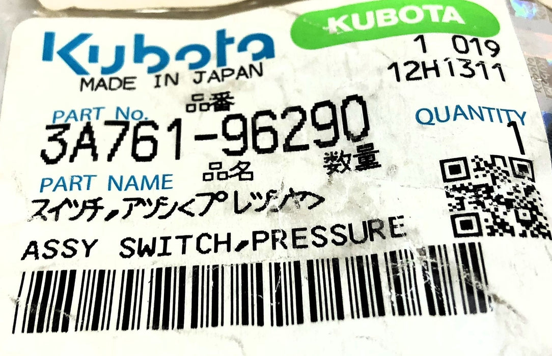 Kubota Low Pressure Switch 3A761-96290 NOS