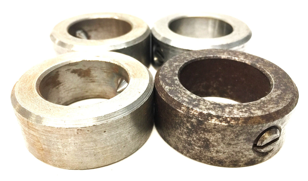 Unbranded 1-1/2″OD Steel Shaft Collar with Solid Set Screw [Lot of 4] NOS