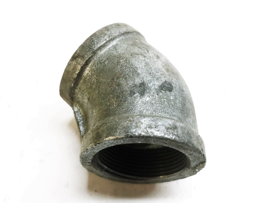 Unbranded Galvanized 1-3/4" Female 45 Degree Elbow [Lot of 5] NOS