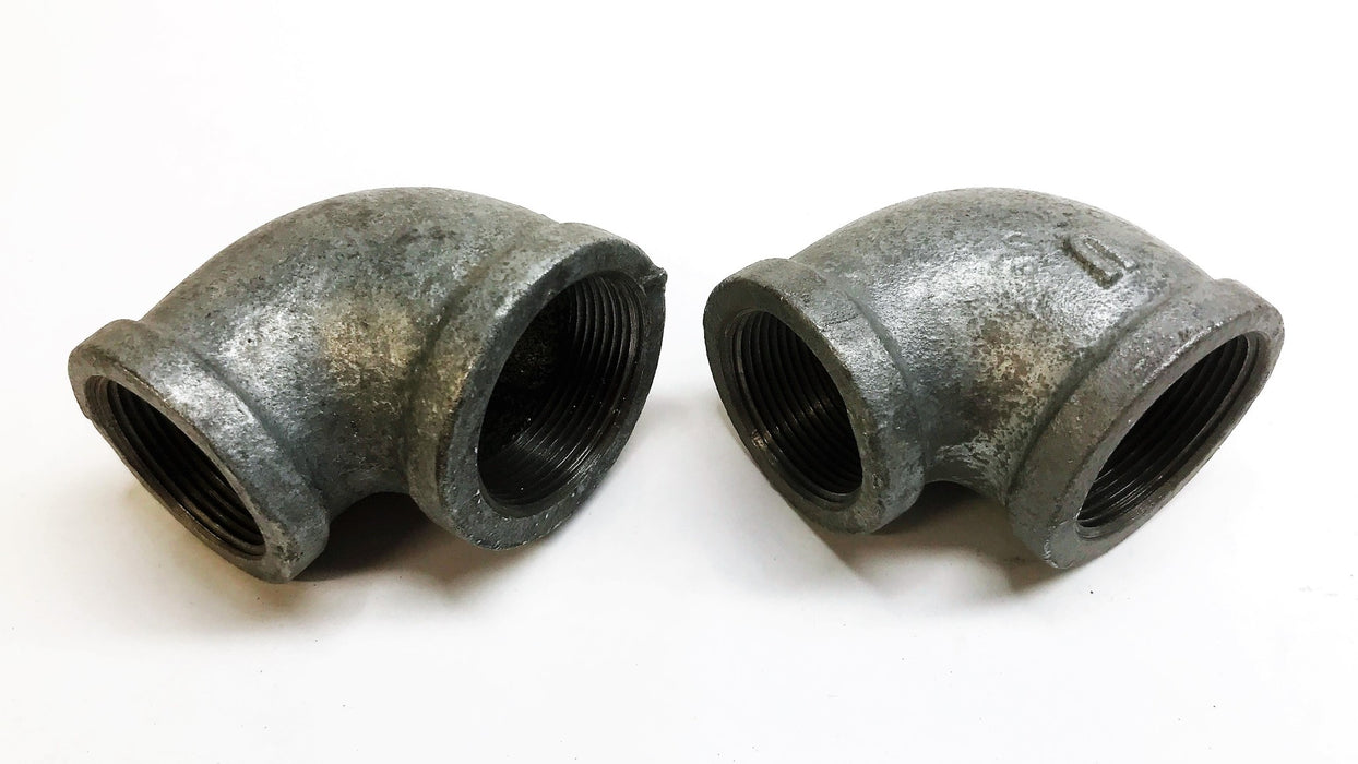 Unbranded 1-3/4" Female x 1-1/2" Female 90 Degree Reducing Elbow [Lot of 2] NOS