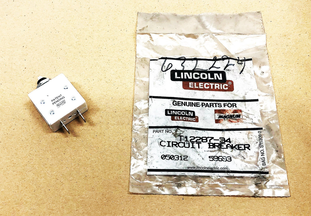 Lincoln Electric Magnum Circuit Breaker T12287-34 NOS
