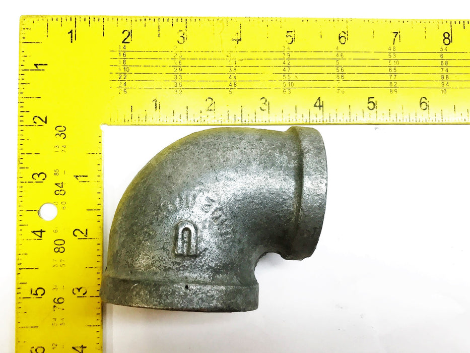 Unbranded 1-3/4" Female x 1-1/2" Female 90 Degree Reducing Elbow [Lot of 2] NOS