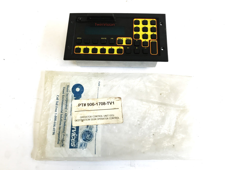 Twin Vision Bus Destination Display Sign Control Board 906-1708-TV1 NOS