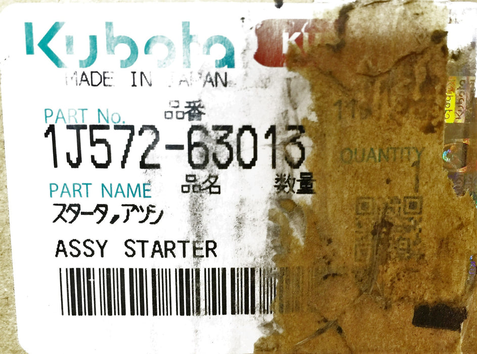 Mitsubishi/Kubota Starter Assembly 1J572-63013 (M008T72072) NOS