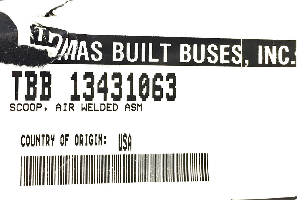 Thomas Built Buses Air Scoop/Cowl Vent Assembly TBB 13431063 (TBB 13420063) NOS
