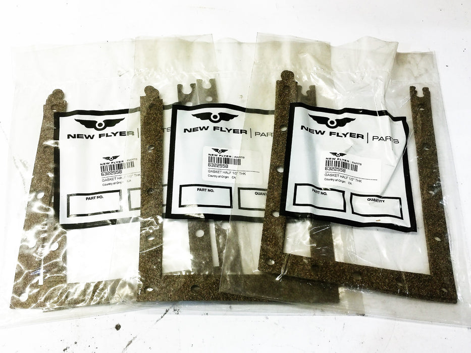 New Flyer Bus Radiator Gasket 6322558 [Lot of 3] NOS