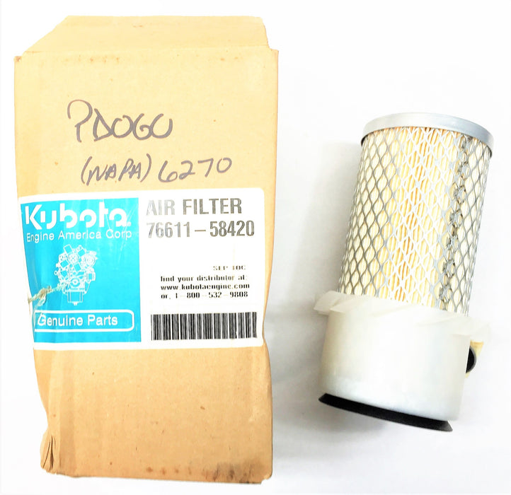 KUBOTA Air Filter Element 76611-58420 NOS