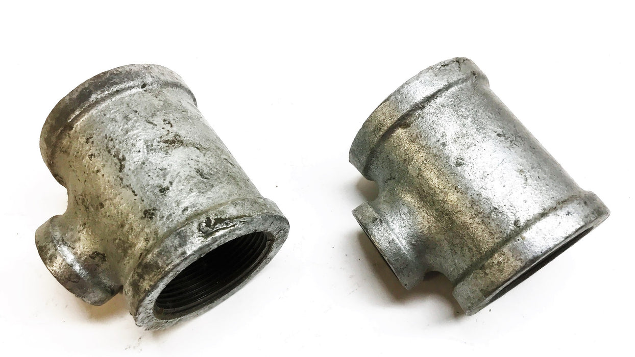 Unbranded 1-1/2" F x 3/4" F x 1-1/2" F Reducing Tee [Lot of 2] NOS