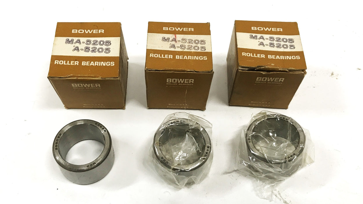 Bower Cylindrical Roller Bearing Inner Race MA-5205/A-5205 [Lot of 3] NOS