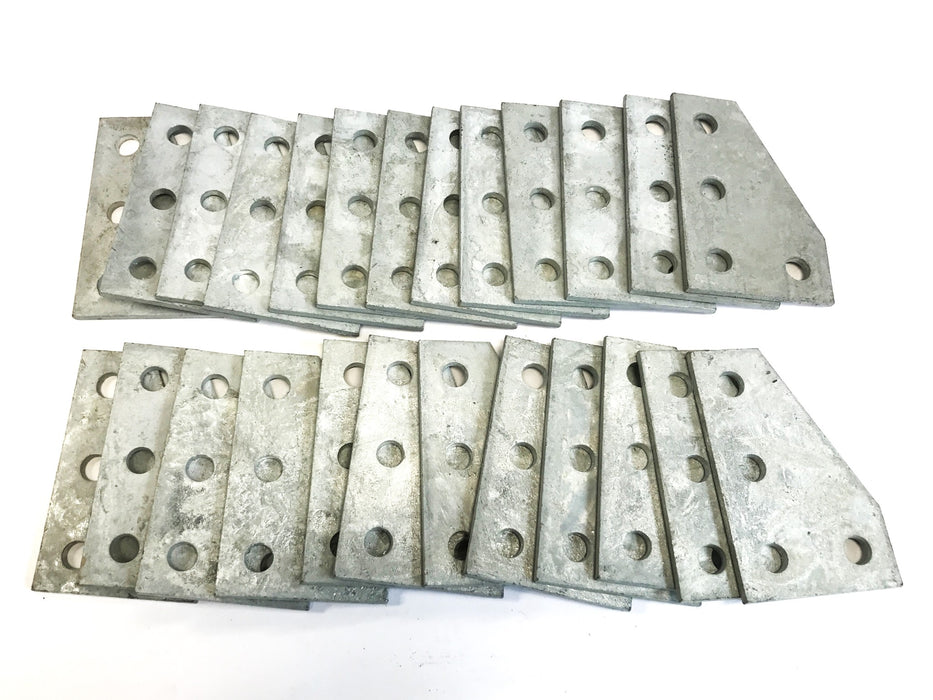 Cooper B-Line 4 Hole Corner Gusset Plate, Box of 25, B142HDG NOS