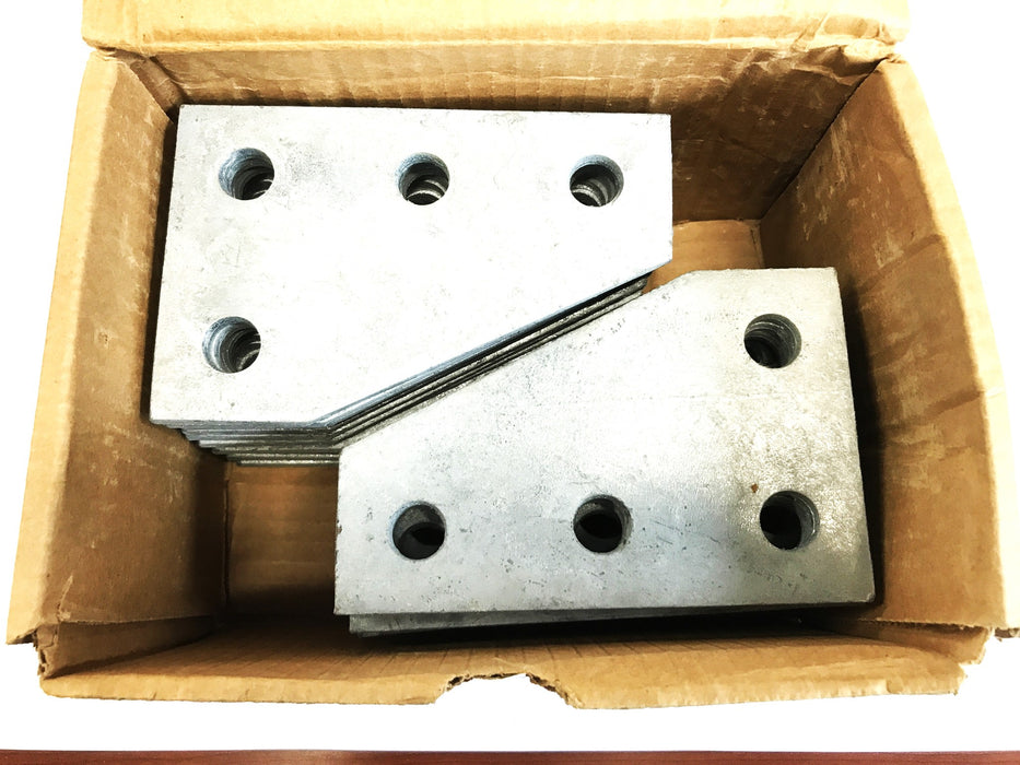 Cooper B-Line 4 Hole Corner Gusset Plate, Box of 25, B142HDG NOS