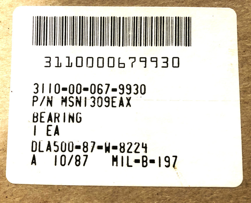 Link-Belt Cylindrical Roller Bearing MSN1309EAX (M1309EA/MS1309) NOS