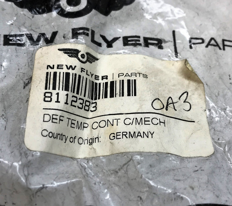 New Flyer Air Re-Circulation Control 8112383 [Lot of 2] NOS