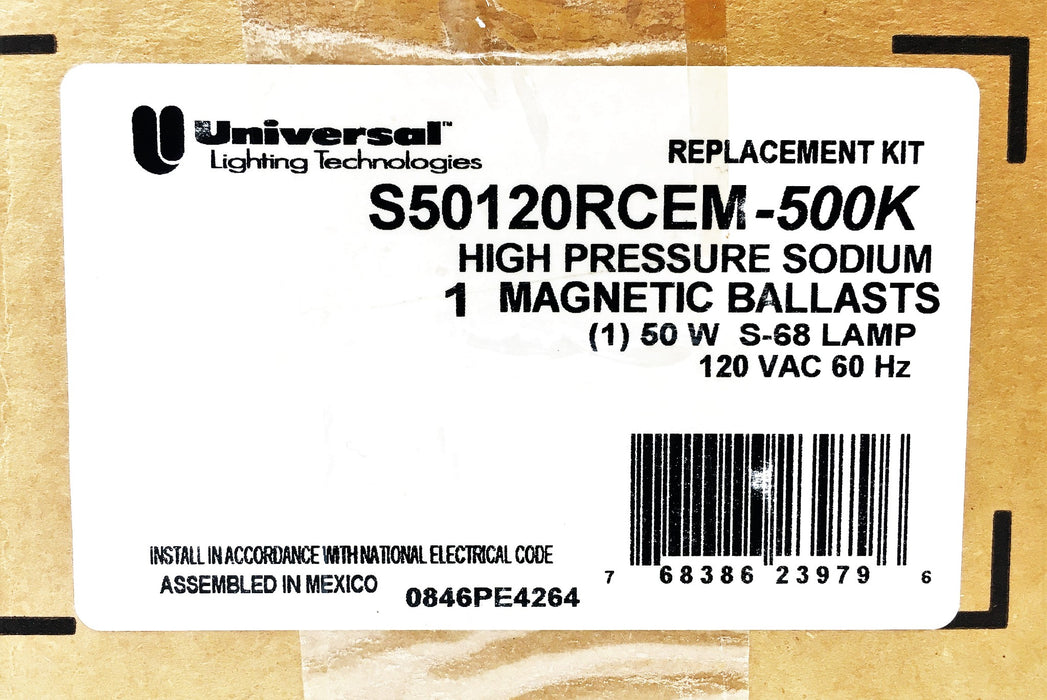 Universal Lighting Technologies 50W 120VAC Replacement Kit S50120RCEM-500K NOS