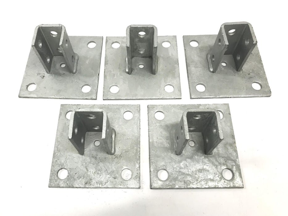 Cooper B-Line Galvanized Channel Strut Post Base, Box of 5, B280SQHDG NOS