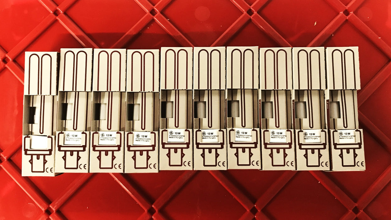 General Electric 13 Watt Compact Fluorescent Lamp 18844 [Lot of 10] NOS