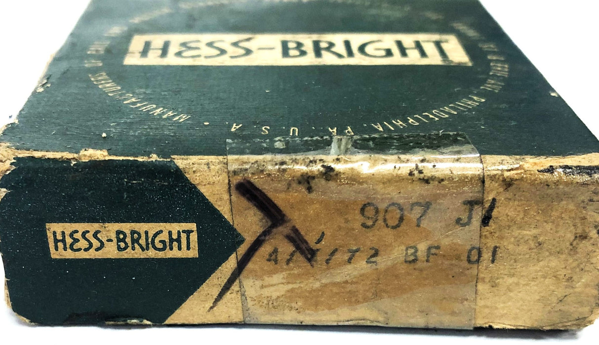 Hess-Bright Thrust Ball Bearing 907-J1 03 NOS