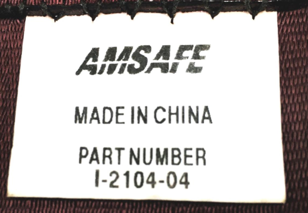 Amsafe Lap Seat Belt Retractor Maroon 1-2104-04 (0062418) NOS