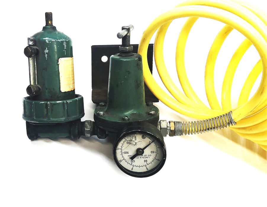 Lincoln Regulator With Filter And Air Tubing N38 USED
