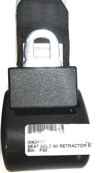 Amsafe Lap Seat Belt Retractor  Black 1-2104-02 (0062417) NOS