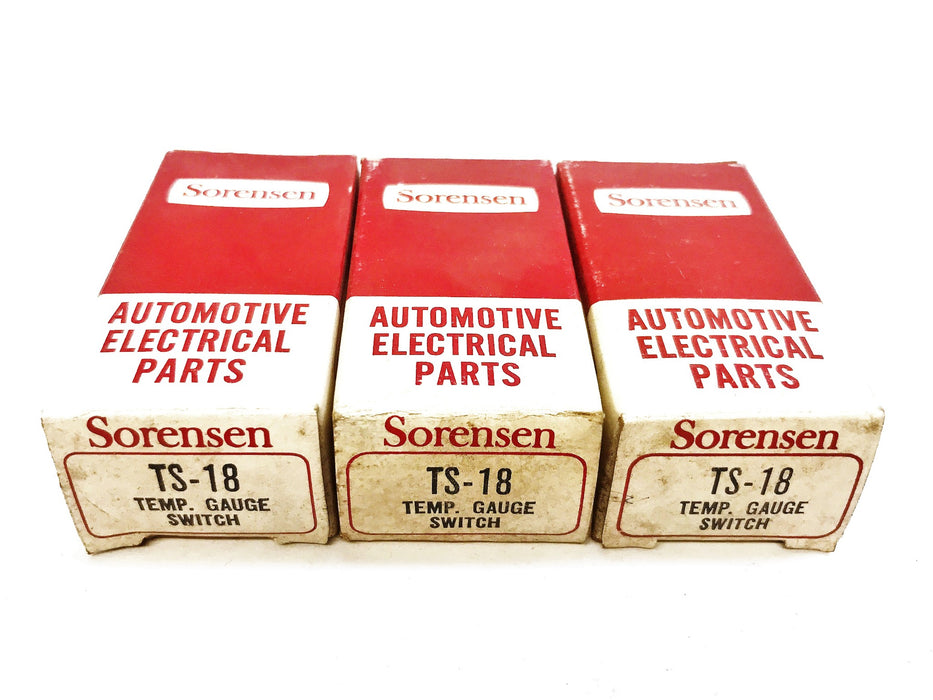 Sorensen Temperature Gauge Switch TS-18 [Lot of 3] NOS