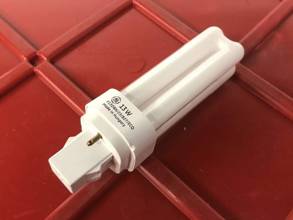 General Electric 13 Watt 2 Pin Quad-Tube Fluorescent Lamp 97586 [Lot of 10] NOS