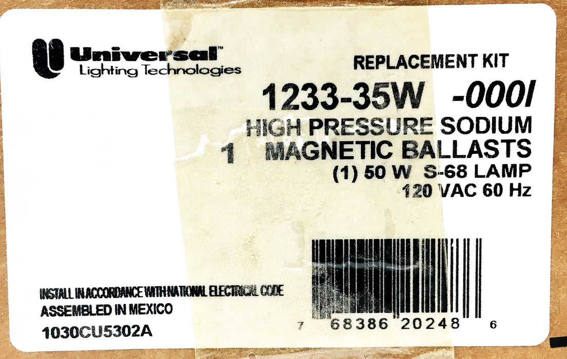 Universal Lighting Technologies 50W 120VAC Replacement Kit 1233-35W-000I NOS