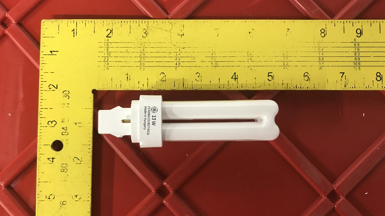 General Electric 13 Watt 2 Pin Quad-Tube Fluorescent Lamp 97586 [Lot of 10] NOS