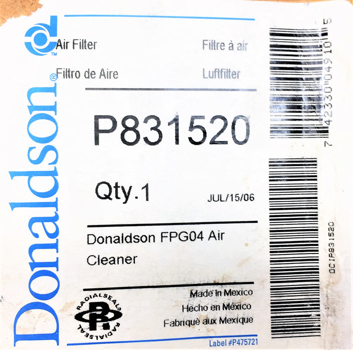 DONALDSON FPG04 Air Filter P831520 NOS