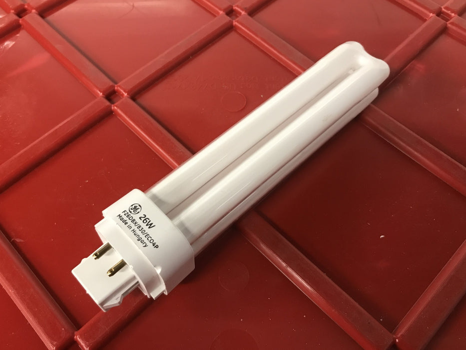 General Electric 26 Watt Quad-Tube Fluorescent Lamp 97611 [Lot of 10] NOS