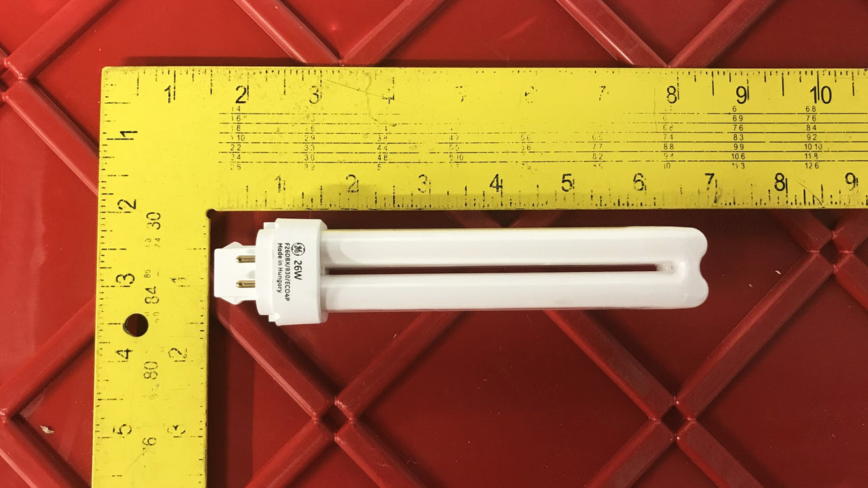 General Electric 26 Watt Quad-Tube Fluorescent Lamp 97611 [Lot of 10] NOS